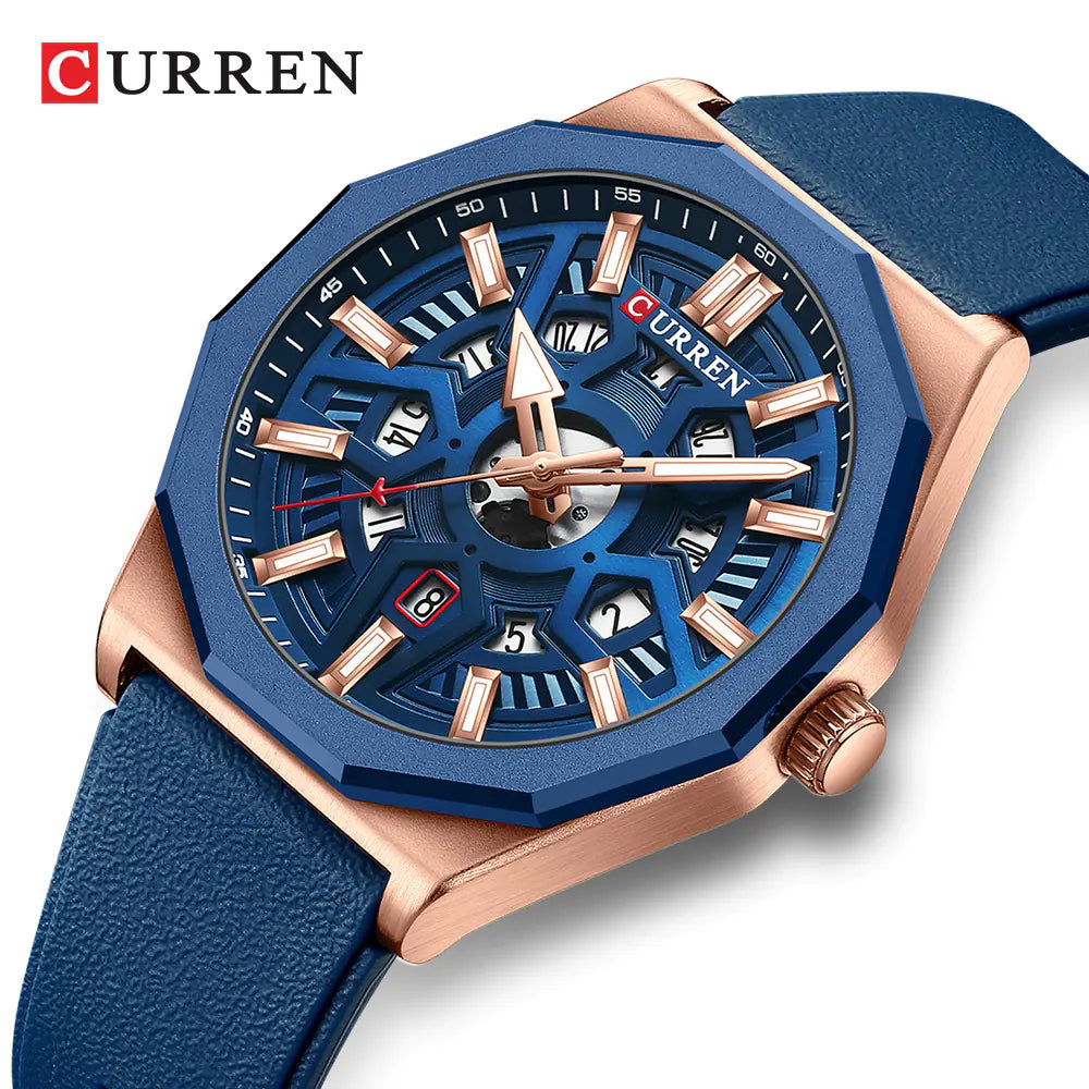 CURREN 8437 Men's Quartz Watch with Calendar