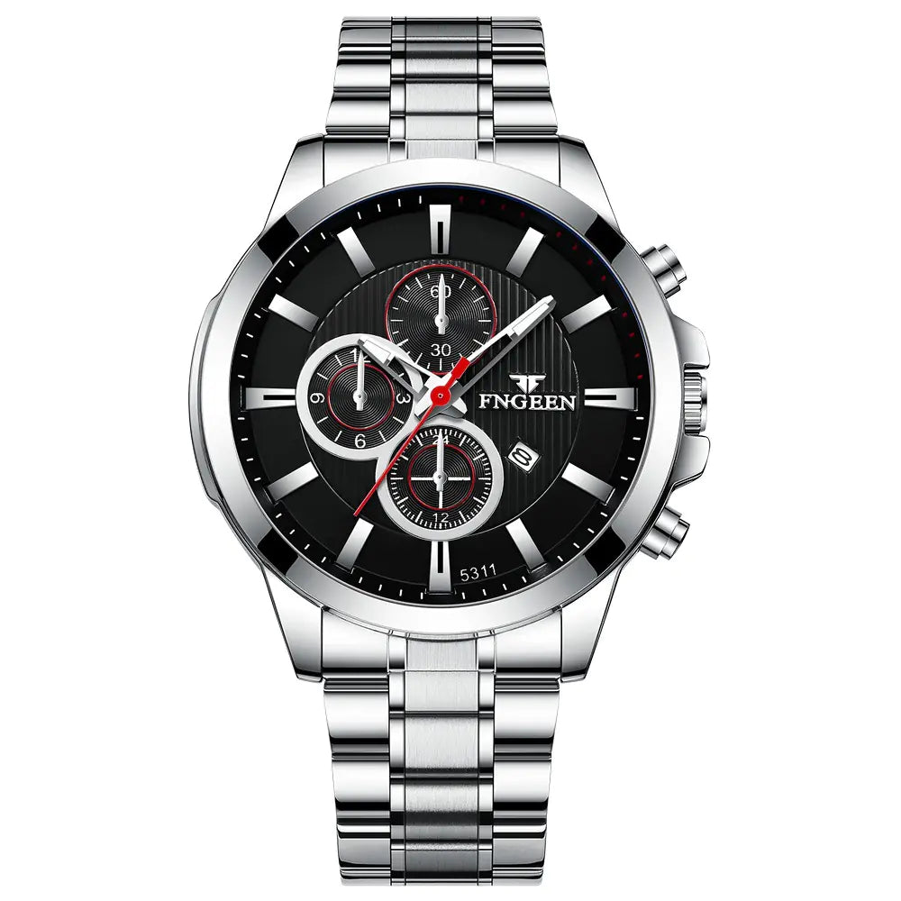 Fngeen Waterproof Multi-function Quartz Sports Watch