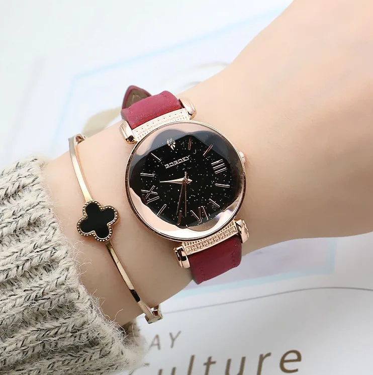 GOGOEY Women's Quartz Leather Strap Watch