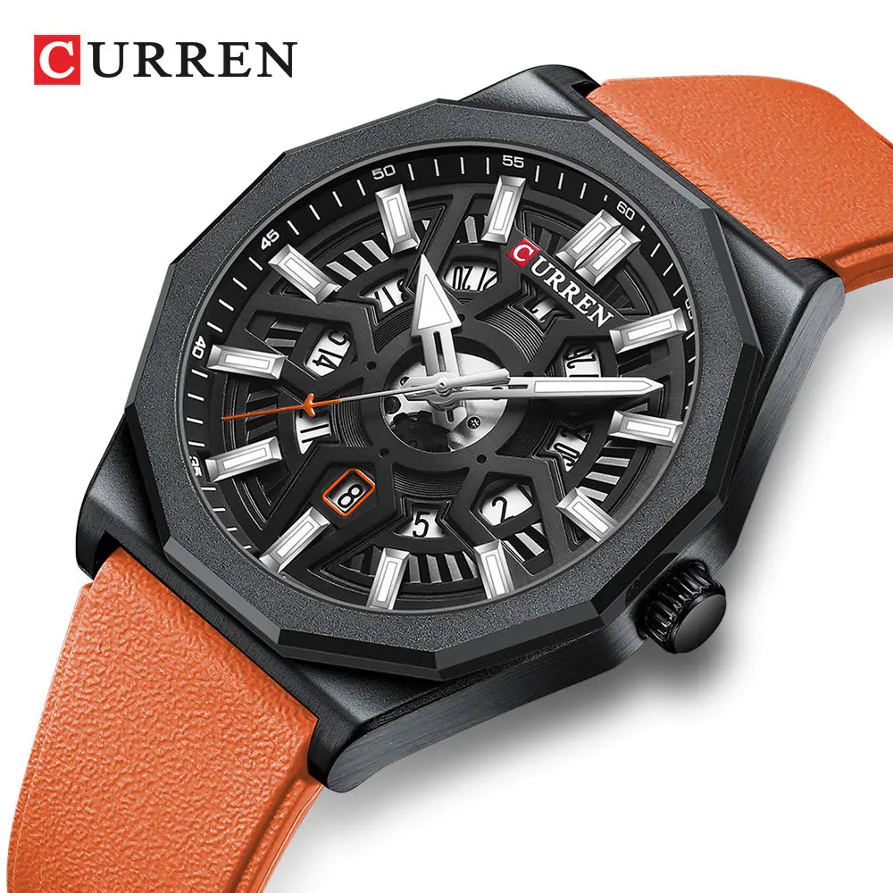 CURREN 8437 Men's Quartz Watch with Calendar