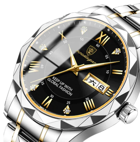 Men's Luxury Leather Strap Quartz Watch