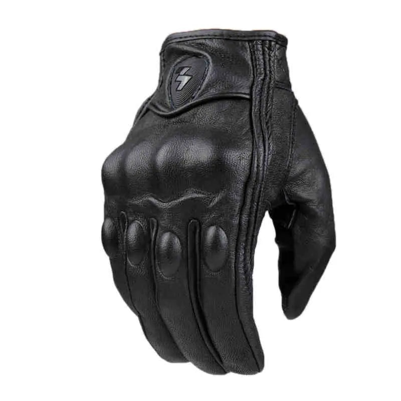 Touchscreen Leather Motorcycle Gloves