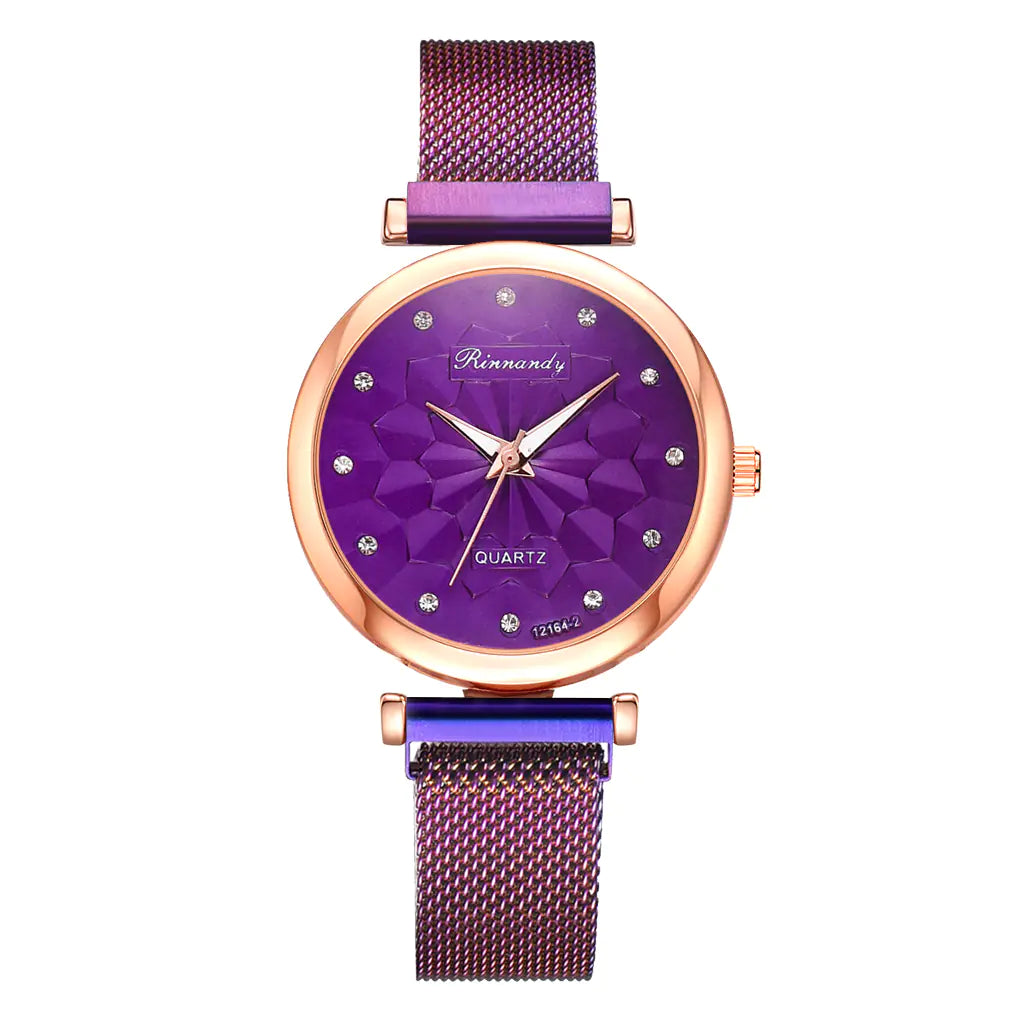 Fashion Women's Watch Set with Bracelet (5 Pieces)
