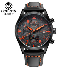 Mens Business Watches Luxury Waterproof Chronograph Watch