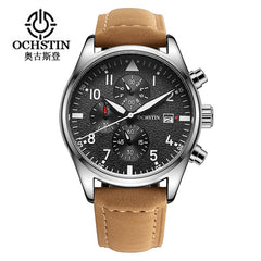 Mens Business Watches Luxury Waterproof Chronograph Watch